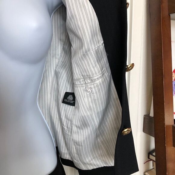 Escada by M.Ley Black Wool Herringbone Suit jacket - Picture 5 of 10